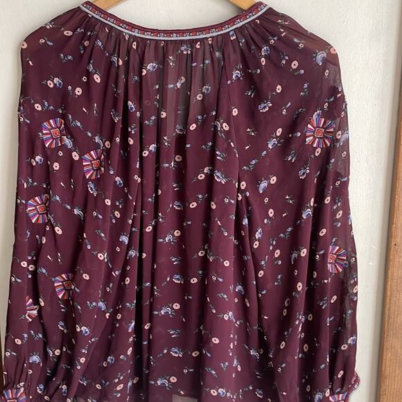 Ulla Johnson Lida Floral Silk Blouse - Picture 12 of 16